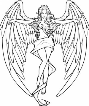Free Printable Angel Coloring Pages for Adults   5GAS43
