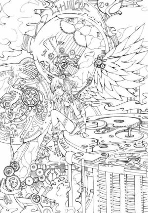 Free Printable Angel Coloring Pages for Adults   5VU21