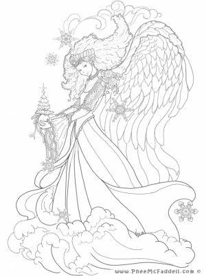 Free Printable Angel Coloring Pages for Adults   98CVB5