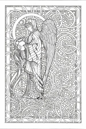 Free Printable Angel Coloring Pages for Adults   PMB541