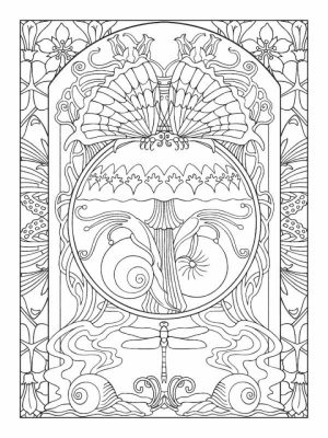 Free Printable Art Deco Patterns Coloring Pages for Adults   899854g7