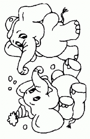 Free Printable Cute Baby Elephant Coloring Pages for Kids   45802