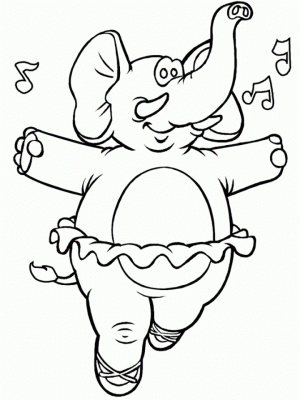 Free Printable Cute Baby Elephant Coloring Pages for Kids   580321