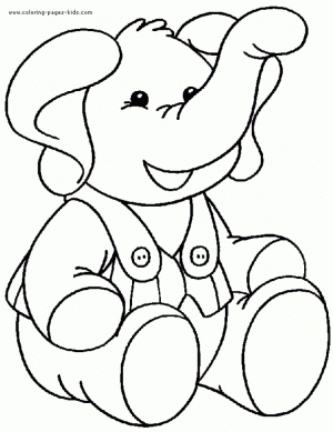 Free Printable Cute Baby Elephant Coloring Pages for Kids   74190
