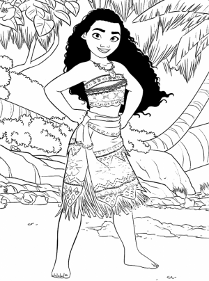 Free Printable Disney Moana Coloring Pages   PO72R