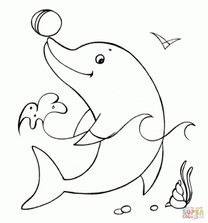 Free Printable Dolphin Coloring Pages for Kids   28471
