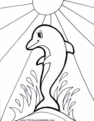 Free Printable Dolphin Coloring Pages for Kids   51627