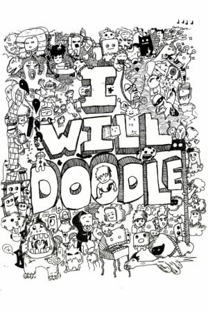 Free Printable Doodle Art Advanced Coloring Pages   60cf5