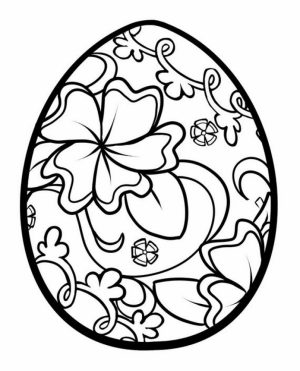 Free Printable Easter Egg Coloring Pages for Adults   16471