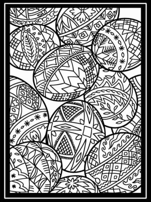 Easter Egg Coloring Pages for Adults