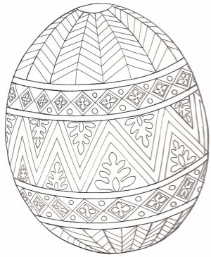 Free Printable Easter Egg Coloring Pages for Adults   74612