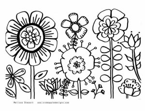 Free Printable Flower Coloring Pages   2178