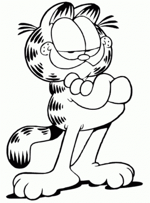 Free Printable Garfield Coloring Pages for Kids   HAKT6