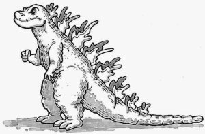 Free Printable Godzilla Coloring Pages for Kids   I86Om