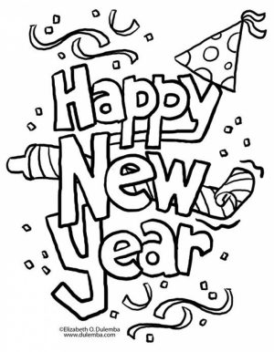 Free Printable New Years Coloring Pages Online   70053