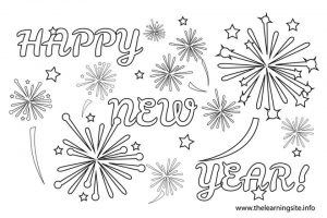 Free Printable New Years Coloring Pages Online   77401