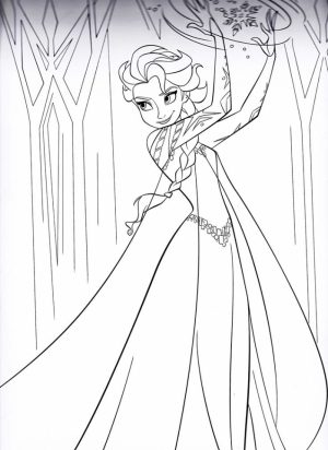 Free Printable Queen Elsa Coloring Pages Disney Frozen   2ZGR8