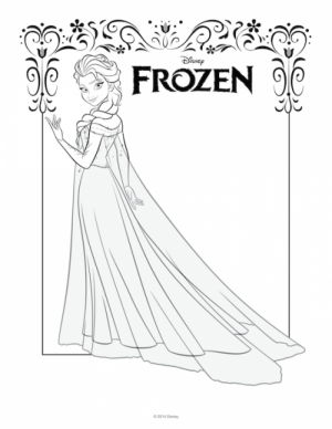 Free Printable Queen Elsa Coloring Pages Disney Frozen   5AV31