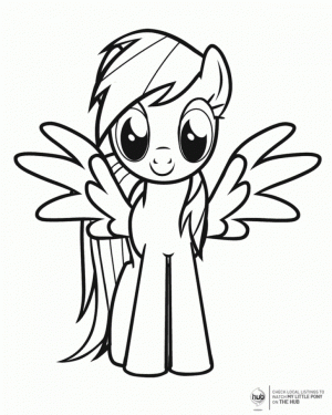 Free Printable Rainbow Dash Coloring Pages for Kids   29653