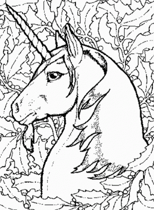 Free Printable Unicorn Coloring Pages for Adults   619YB