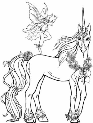 Free Printable Unicorn Coloring Pages for Adults   KA091