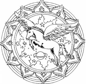 Free Printable Unicorn Coloring Pages for Adults   VT739