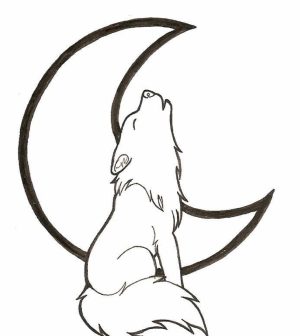 Free Printable Wolf Howling Coloring Pages   57821