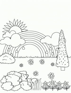 Free Rainbow Coloring Pages   72ii20