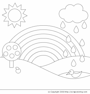 Free Rainbow Coloring Pages to Print   6pyax