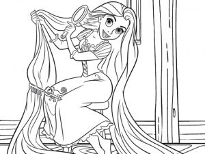 Free Rapunzel Coloring Pages   9UWMI