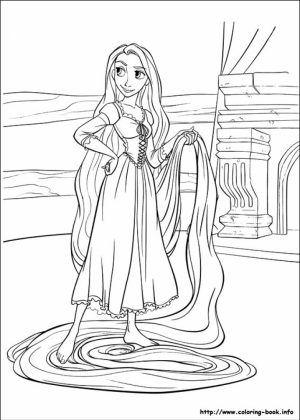Free Rapunzel Coloring Pages to Print   9UWMI