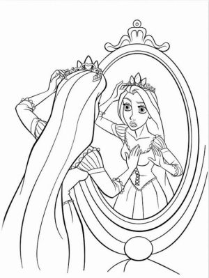 Free Rapunzel Coloring Pages to Print   HFGYX