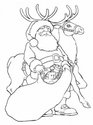 Free Reindeer Coloring Pages to Print Out   56105