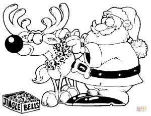 Free Reindeer Coloring Pages to Print Out   65701