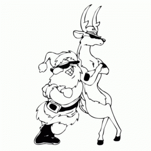 Free Reindeer Coloring Pages to Print Out   73601