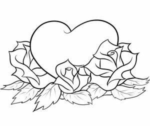 Free Roses Coloring Pages for Adults   25762