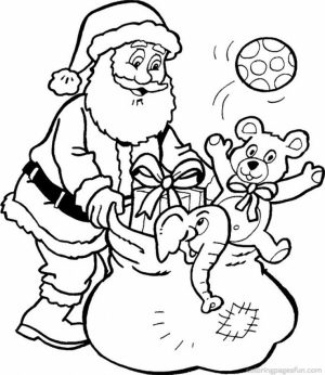 Free Santa Coloring Page   92143