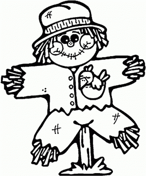 Free Scarecrow Coloring Pages for Kids   ddpA0