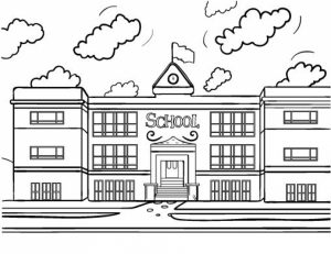 Free School Coloring Pages to Print   rk86j