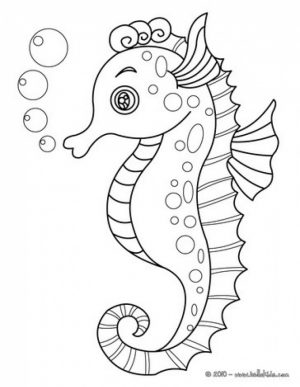 Free Seahorse Coloring Pages   16377