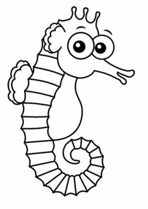 Free Seahorse Coloring Pages   17248