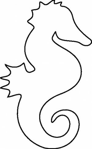 Free Seahorse Coloring Pages to Print   76049