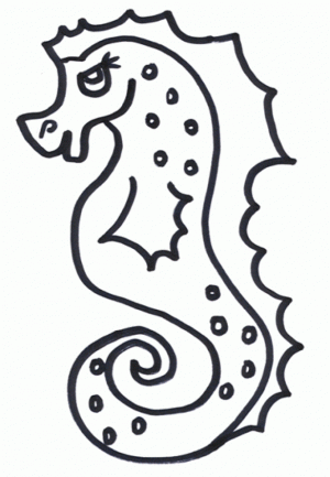 Free Seahorse Coloring Pages to Print   88595