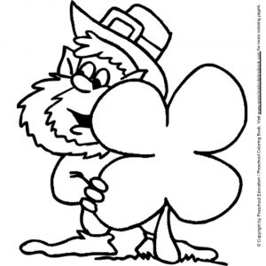 Free Shamrock Coloring Pages for Toddlers   p97hr