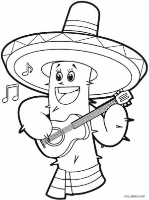 Free Simple Cinco de Mayo Coloring Pages for Children   38857