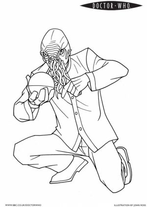 Free Simple Doctor Who Coloring Pages for Children   CM3XV