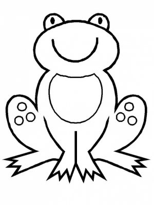 Free Simple Frog Coloring Pages for Children   CM3XV