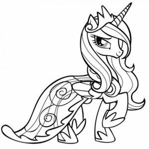 Free Simple My Little Pony Friendship Is Magic Coloring Pages for Children   33914
