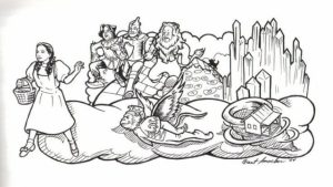 Free Simple Wizard Of Oz Coloring Pages for Children   CM3XV
