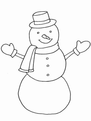 Free Snowman Coloring Pages   4488